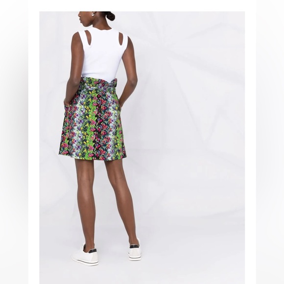 Kenzo abstract floral-print A-line skirt - Picture 3 of 8